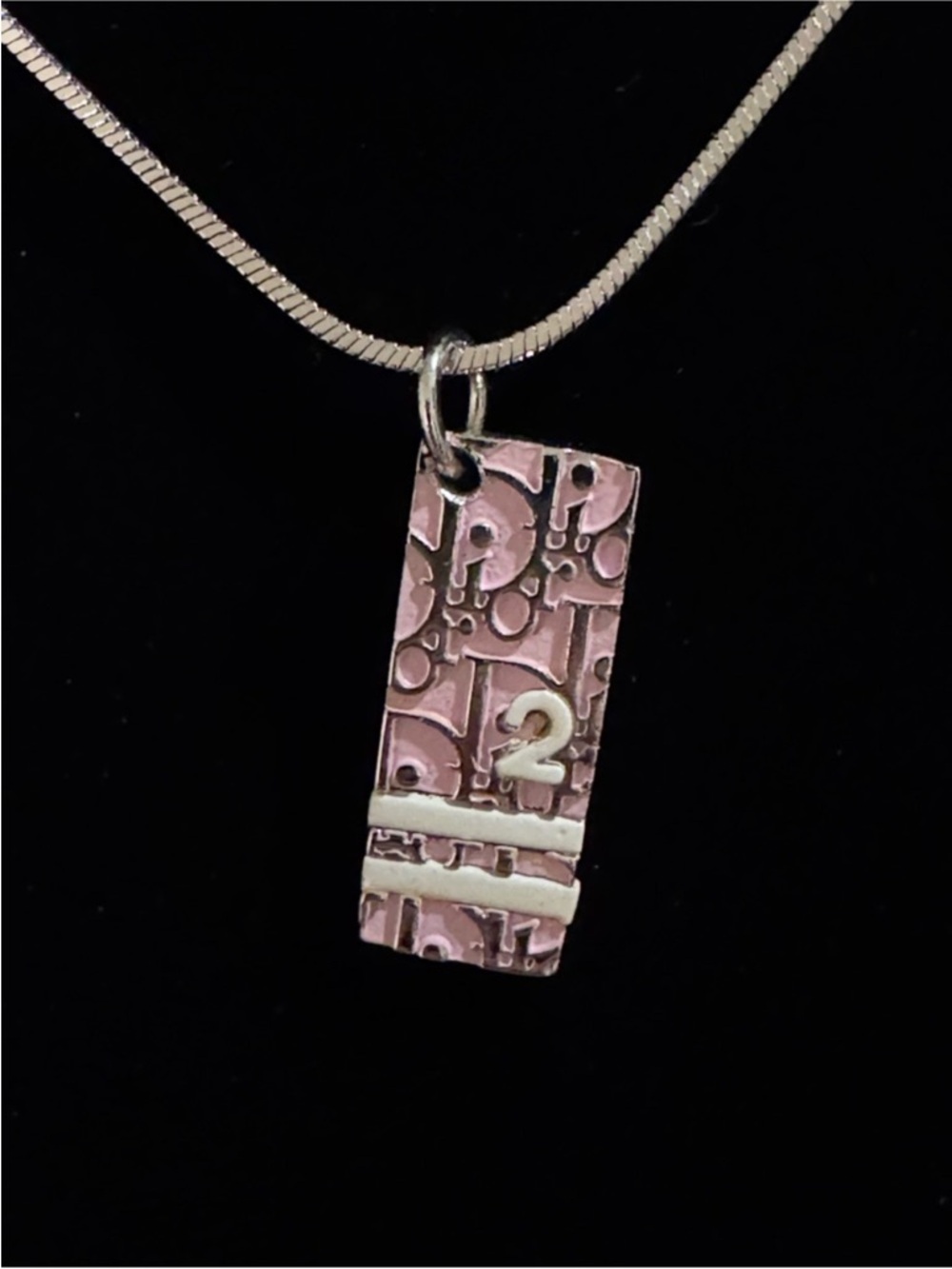Dior Trotter Pink Necklace with COA - Picture 5 of 9